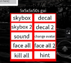 5x5x5x50s GUI